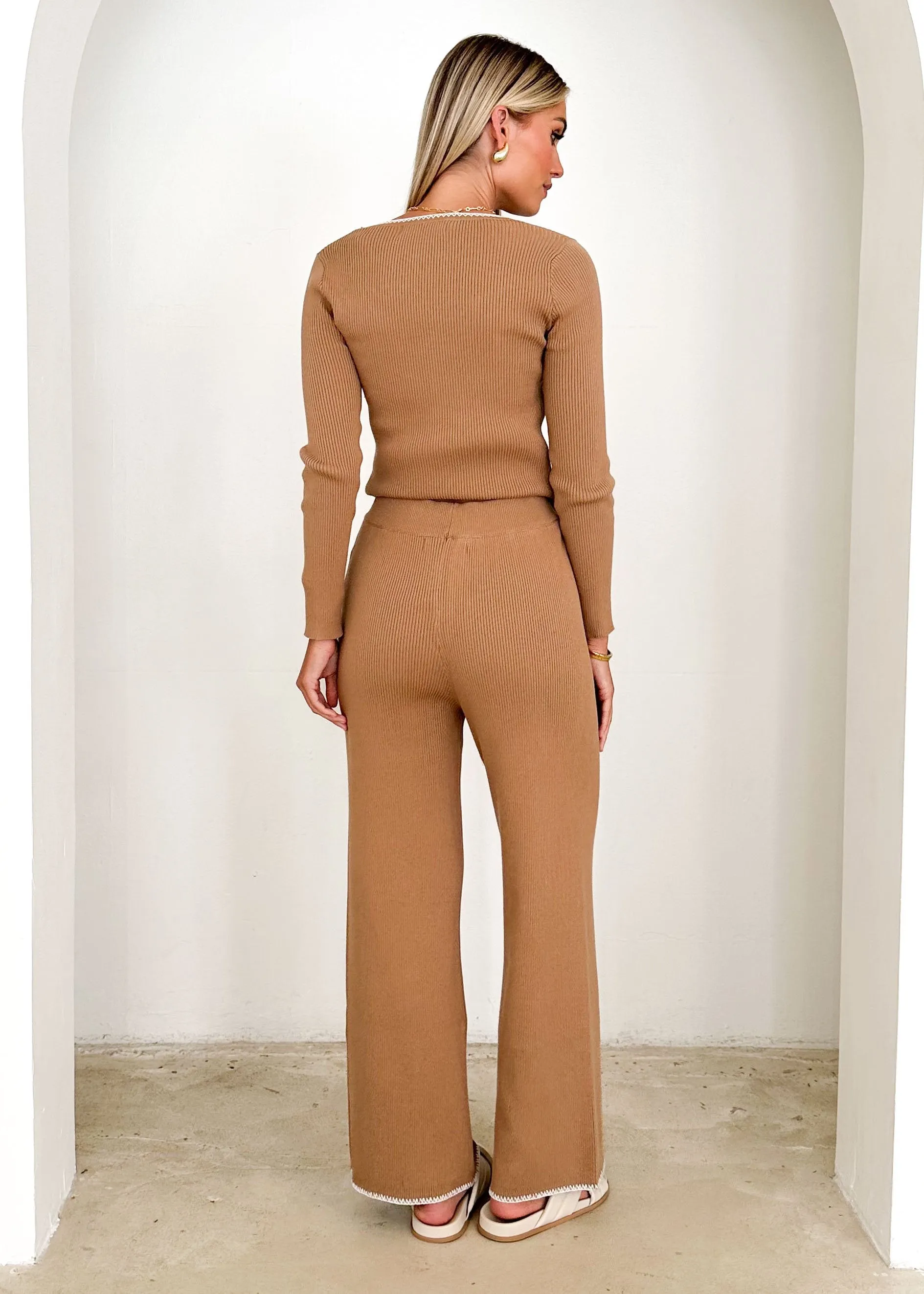 Kelosa Knit Pants - Taupe