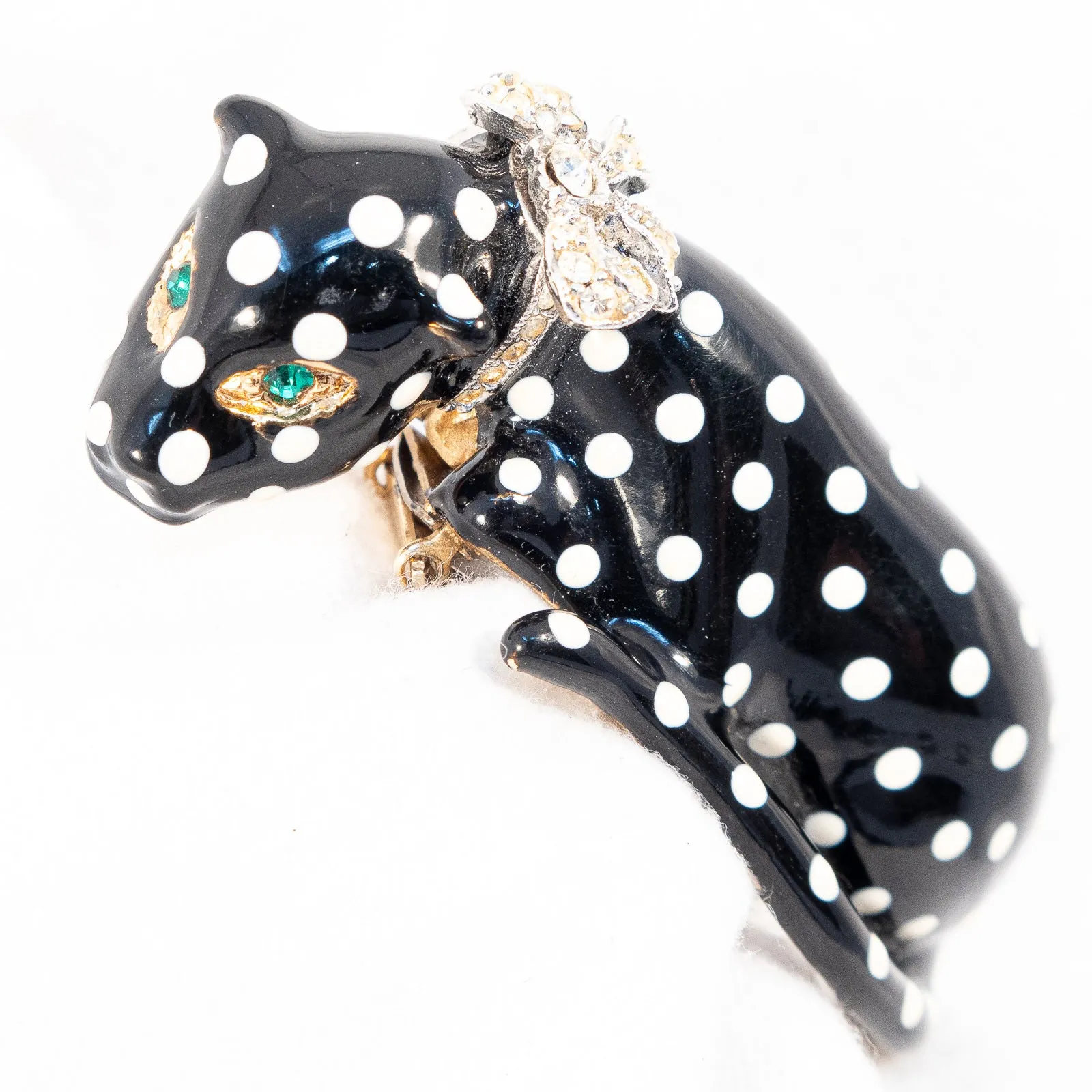 Kenneth Lane Leopard Fur Clip