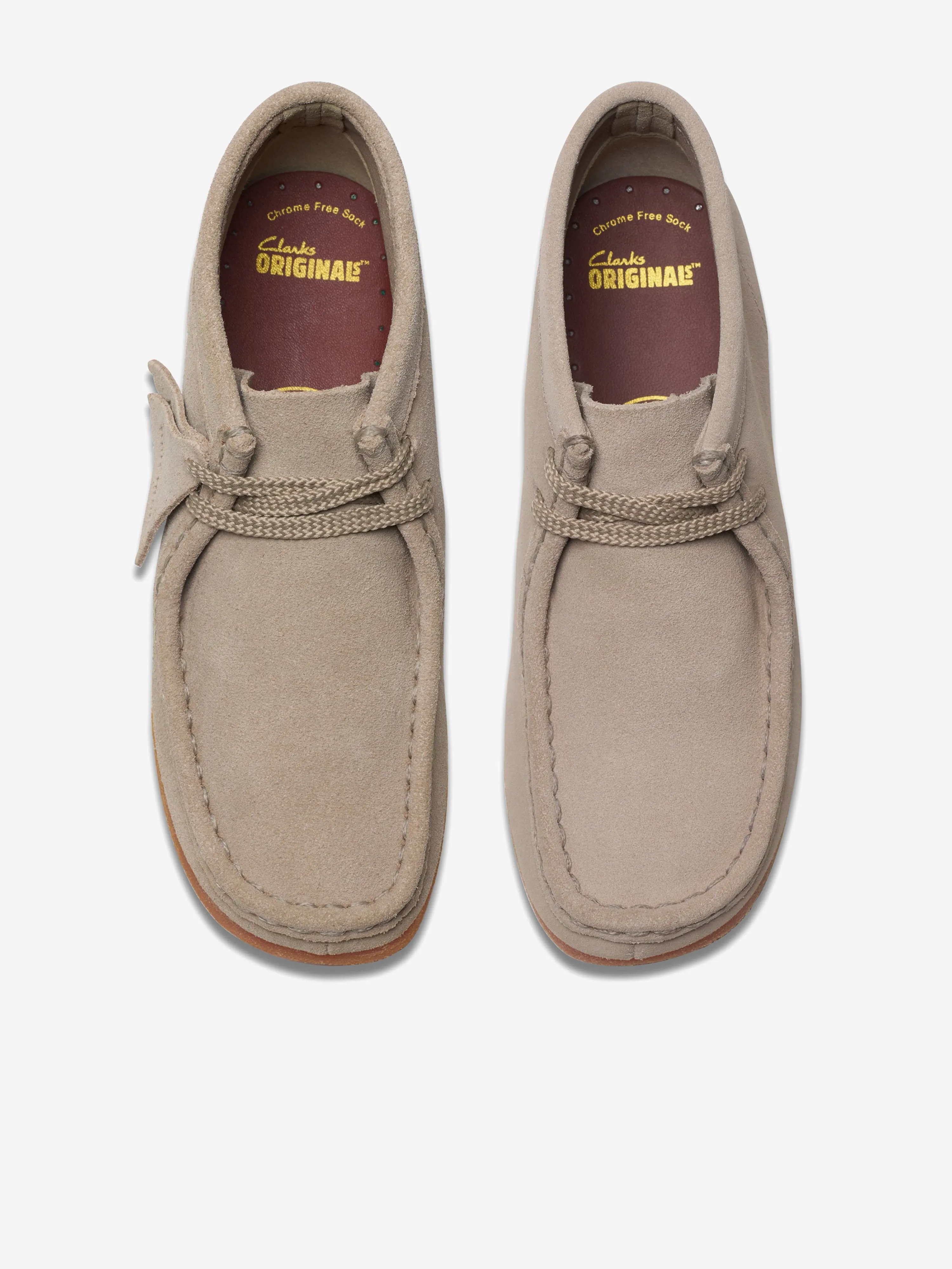 Kids Wallabee Boots in Beige