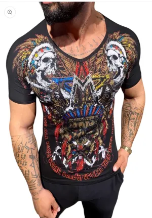 KINGZ Scars Rhinestone T'Shirt 4012