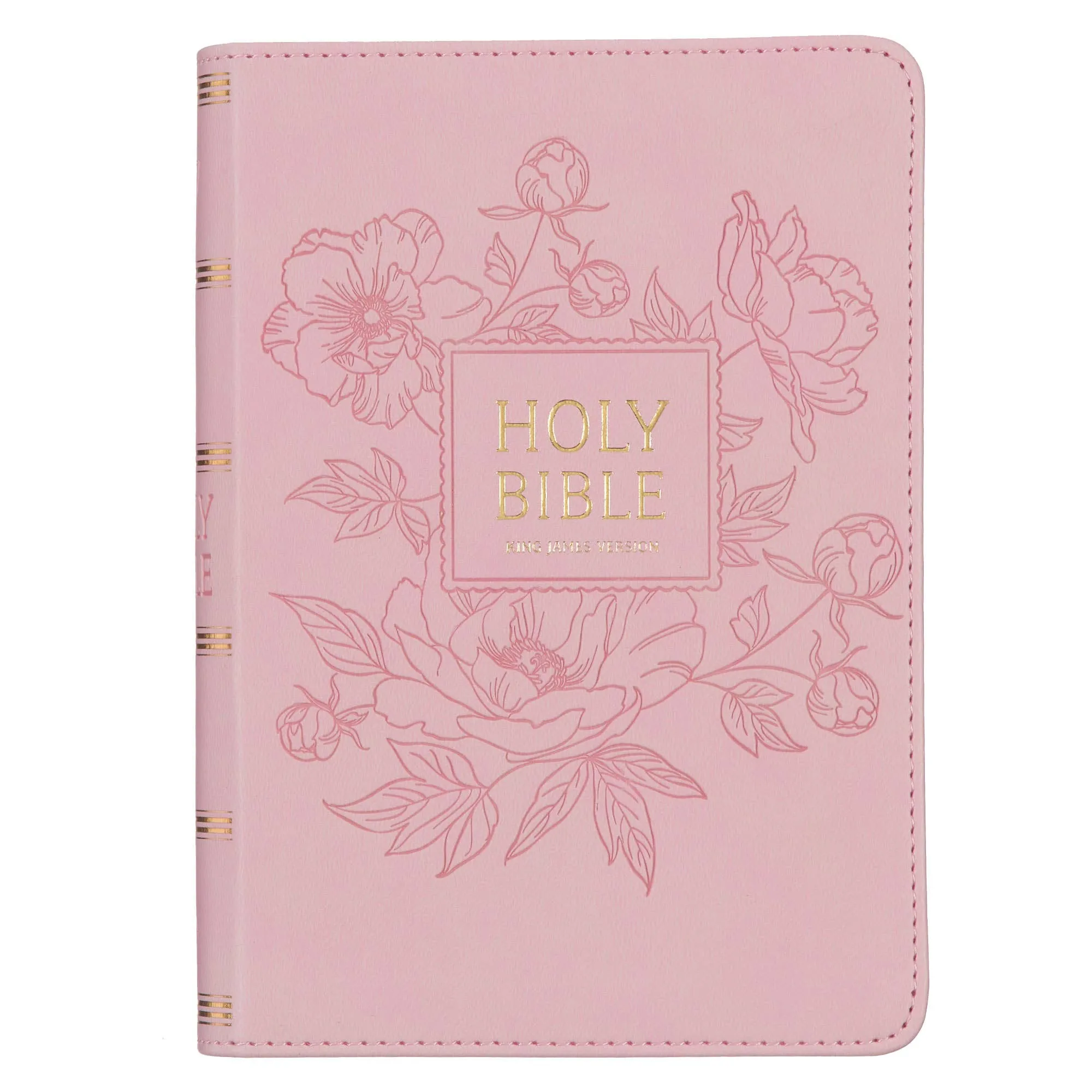 KJV Bible Compact LP Faux Leather, Pink