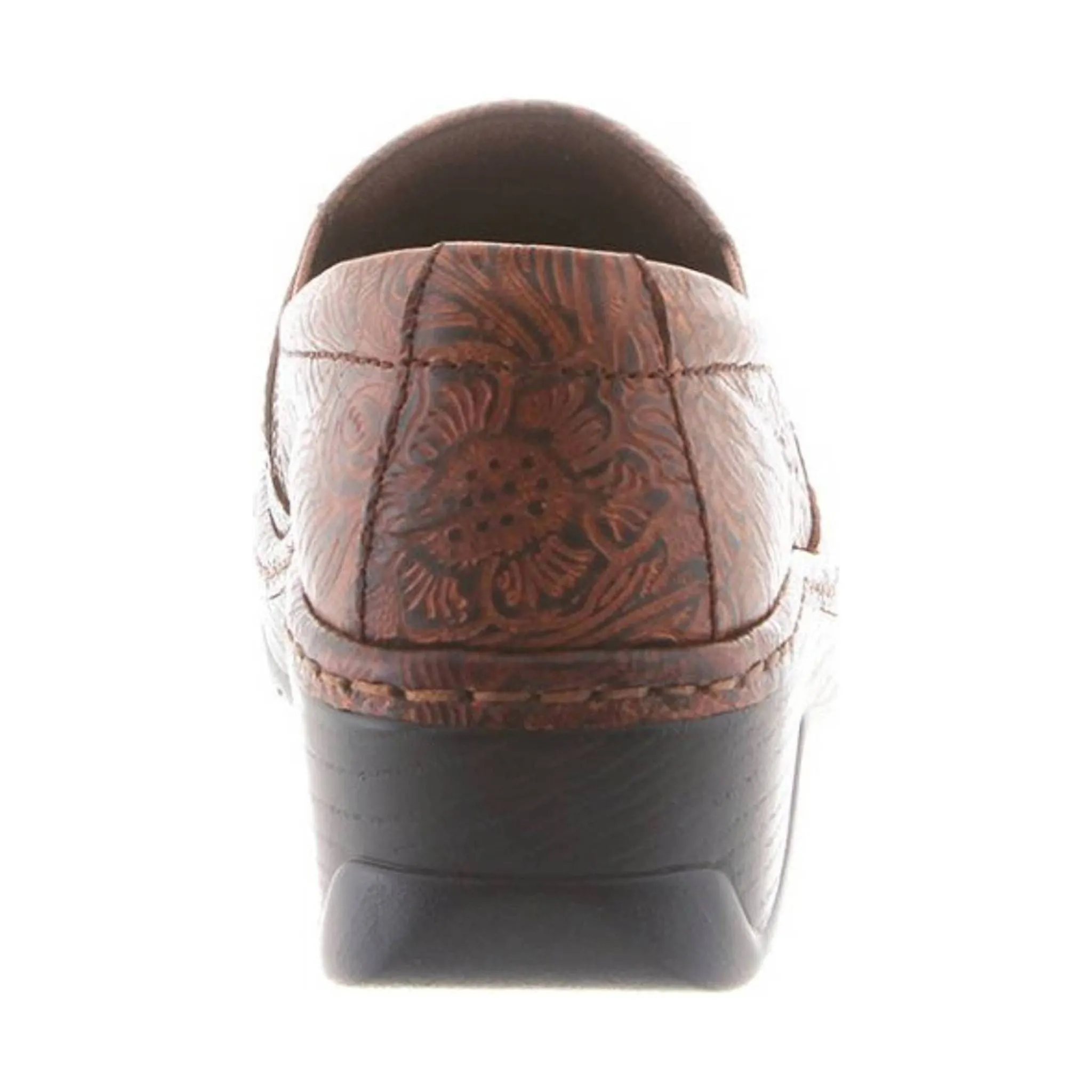 Klogs Women's Naples - Brown Floral Tooled