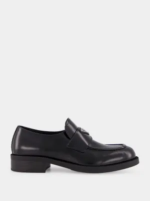 Leather Loafers with Rubber Sole