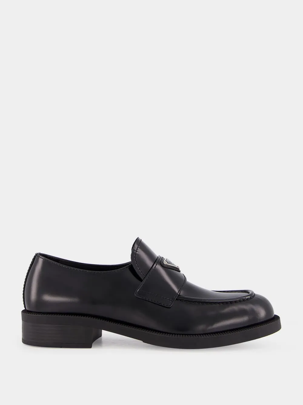 Leather Loafers with Rubber Sole