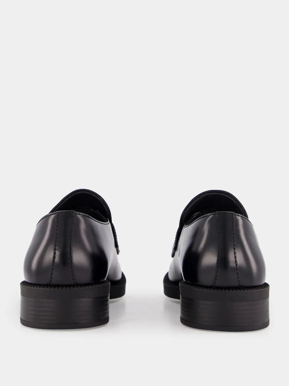 Leather Loafers with Rubber Sole