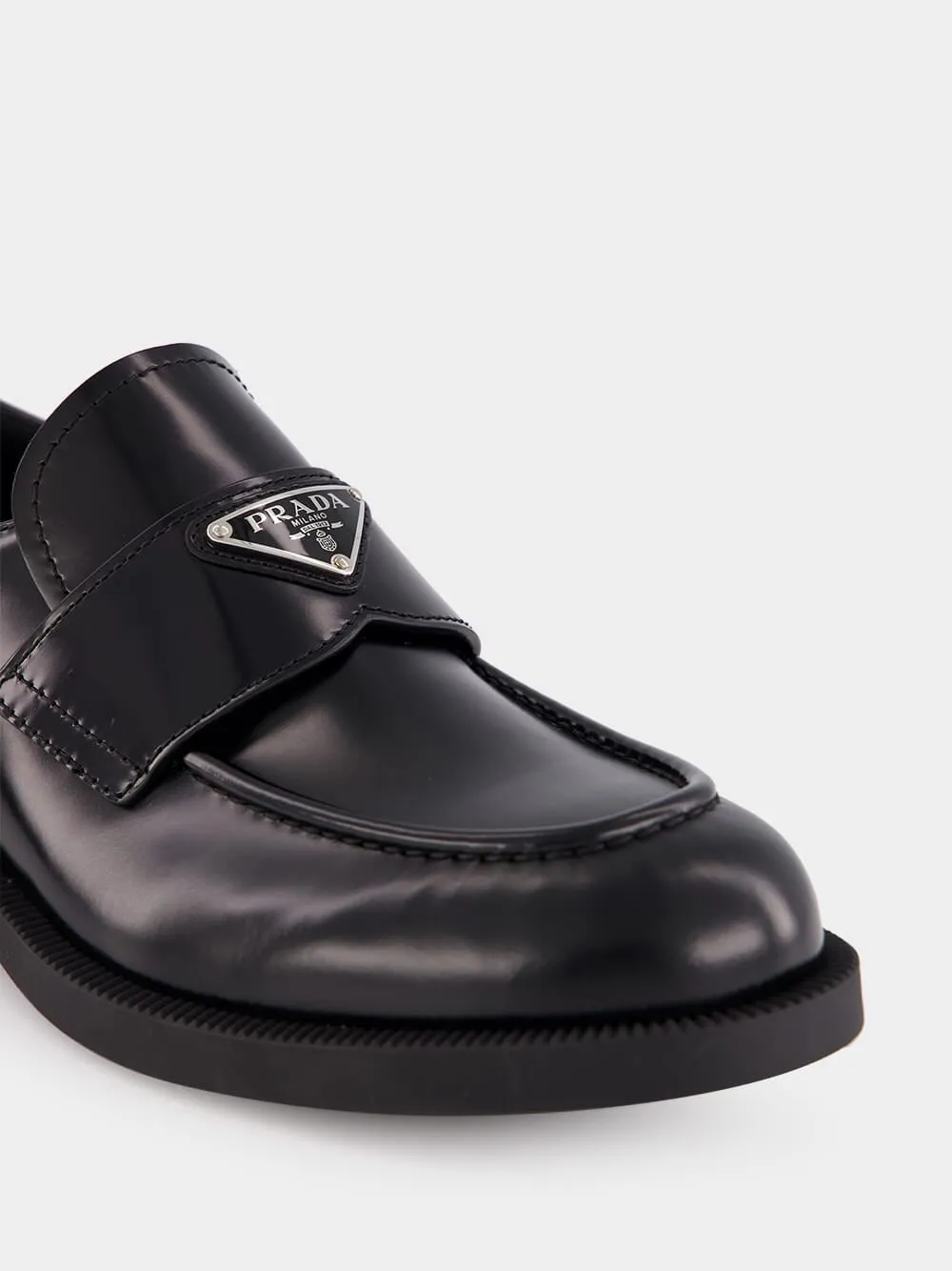 Leather Loafers with Rubber Sole
