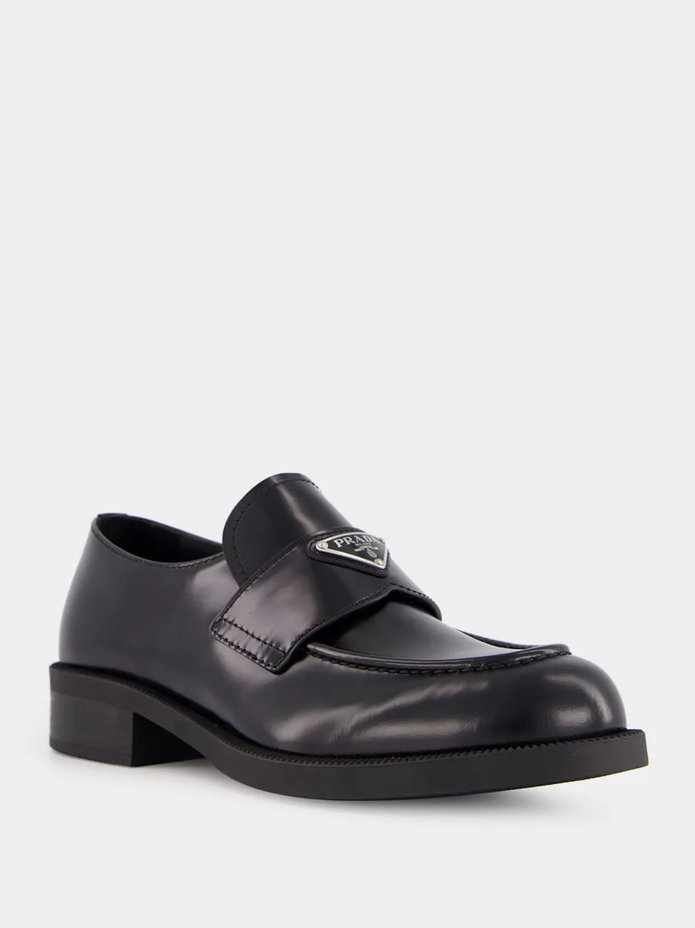 Leather Loafers with Rubber Sole