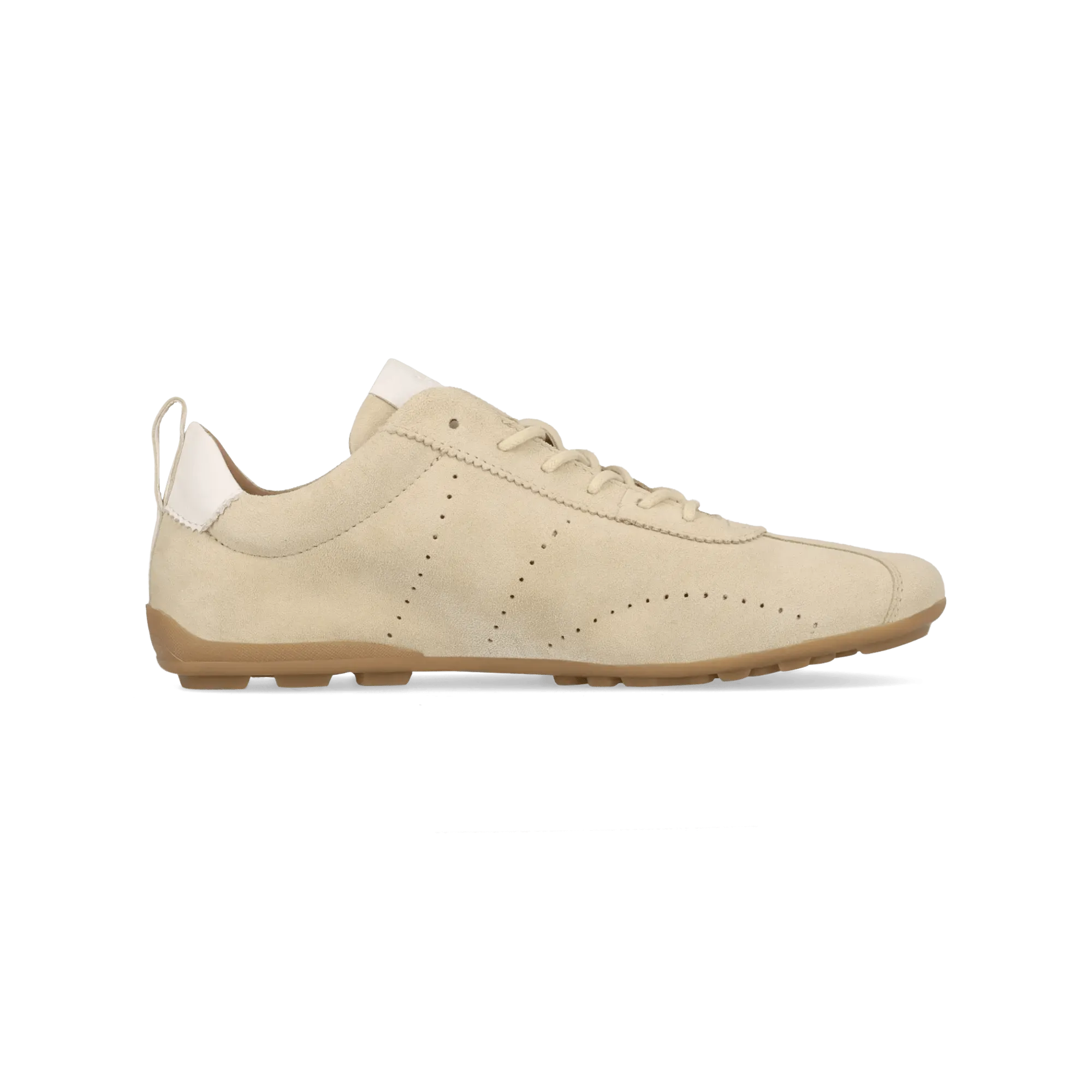 Leder Schnürer beige