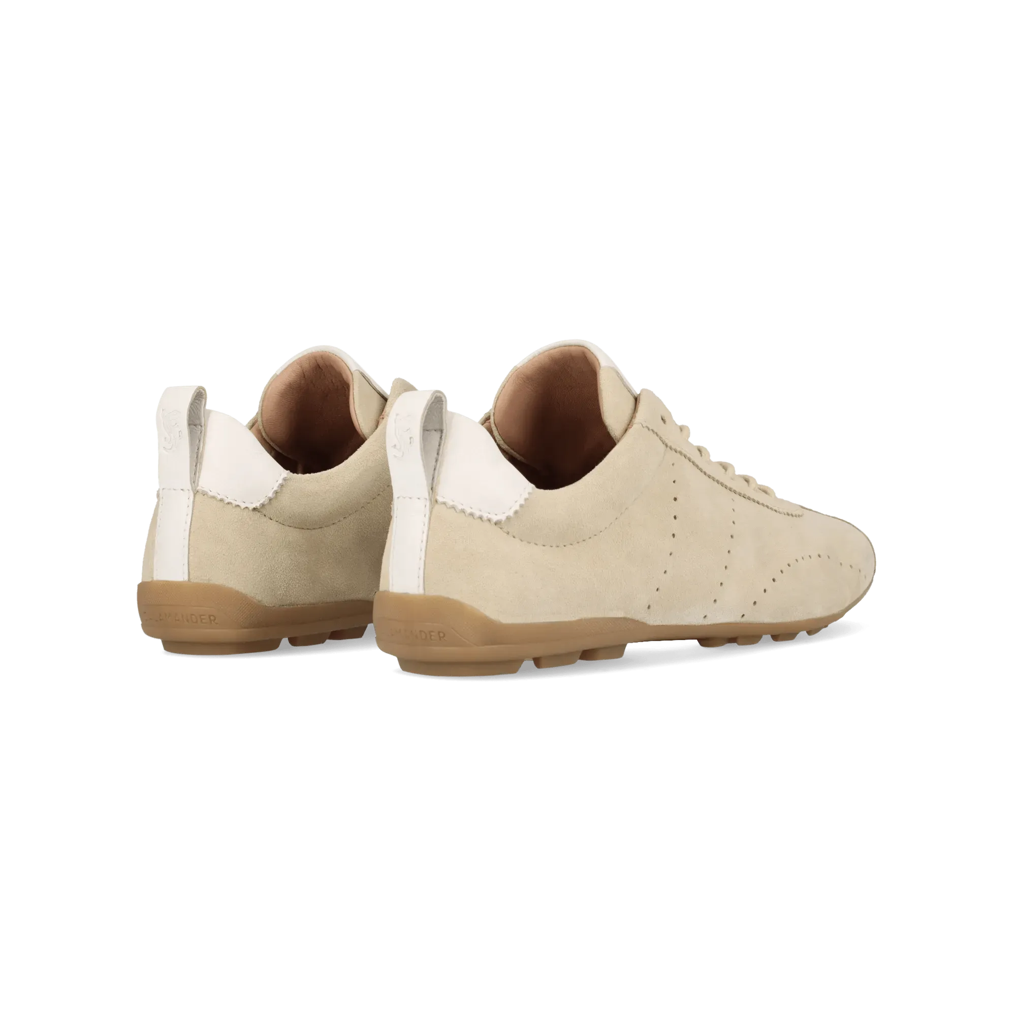 Leder Schnürer beige