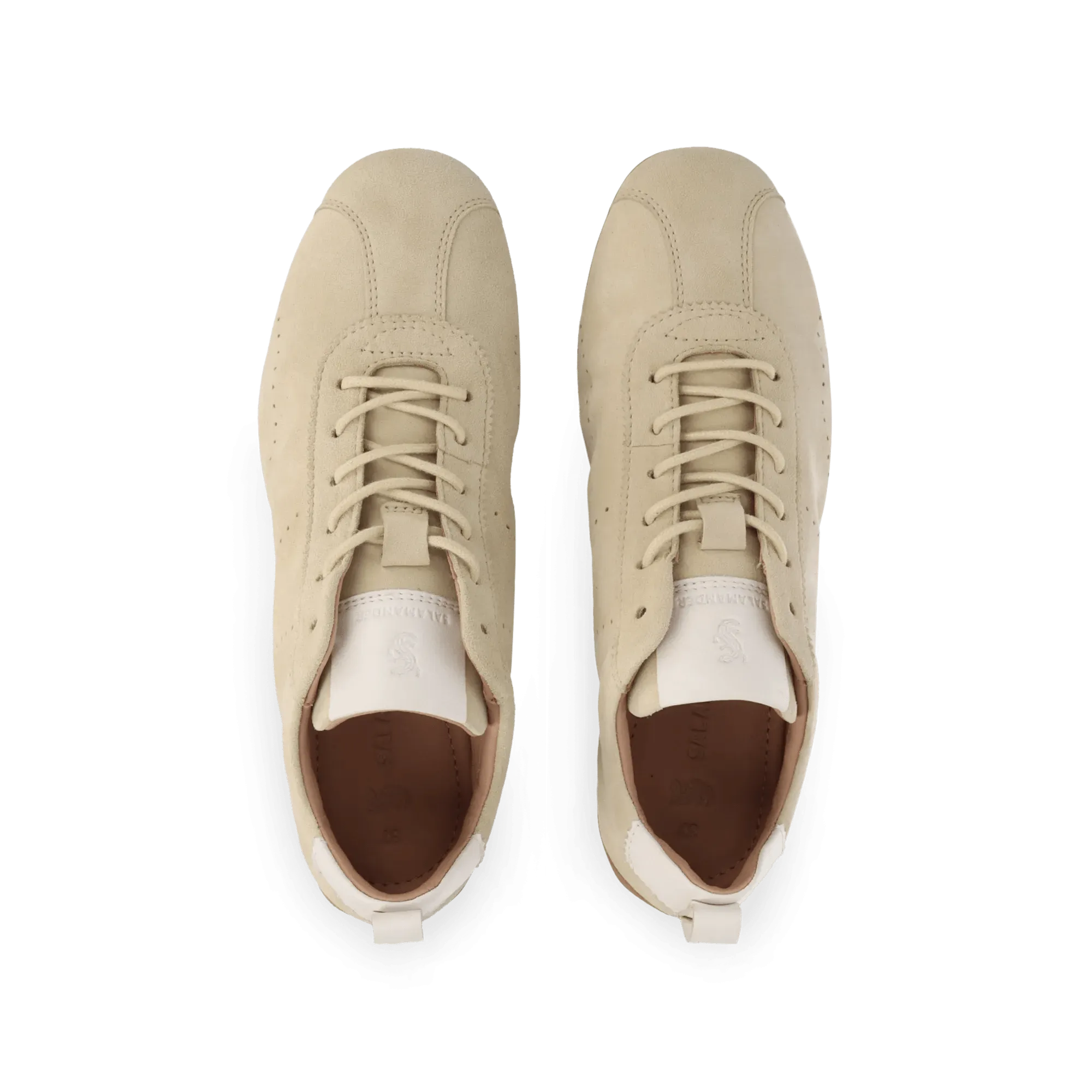 Leder Schnürer beige