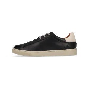 Leder Sneaker schwarz
