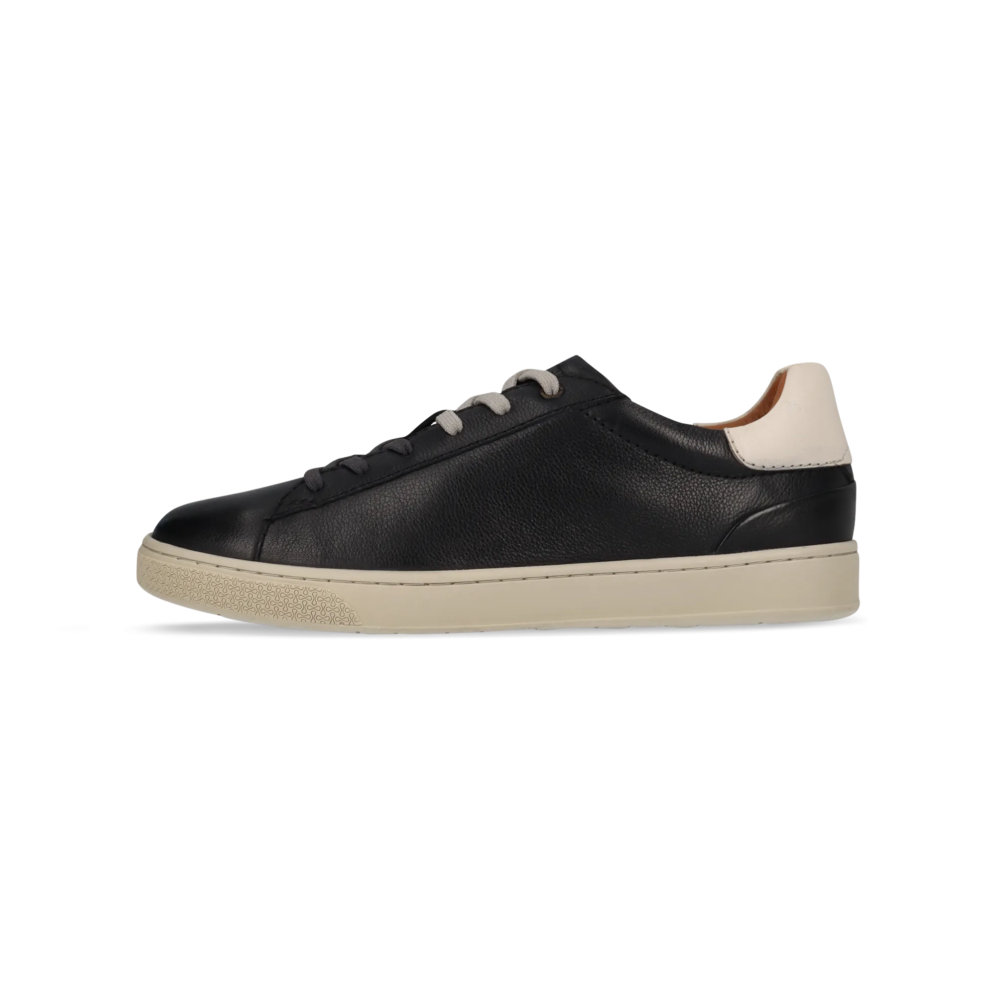 Leder Sneaker schwarz