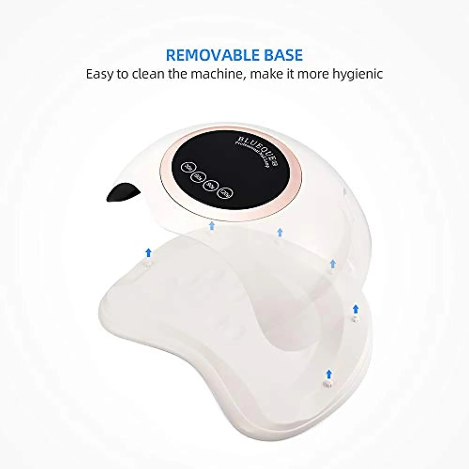 LIARTY 180W Portable Nail Dryers, to Quick Dry for Regular Nail Polish, Air & LED Light Nail Lamp with Fan, Safe for Hands Skin, Best Gift for Ladies, Girls(White)