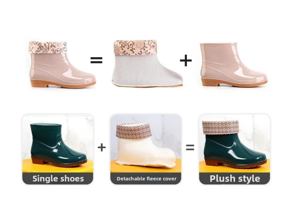 Lori Waterproof Low-Cut Rubber Boots by Wolph