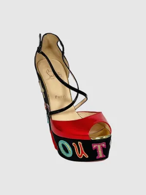 Loubi Zeppa Wedges - Size 40