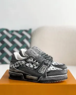 Louis Vuitton Denim Black Trainer sneakers