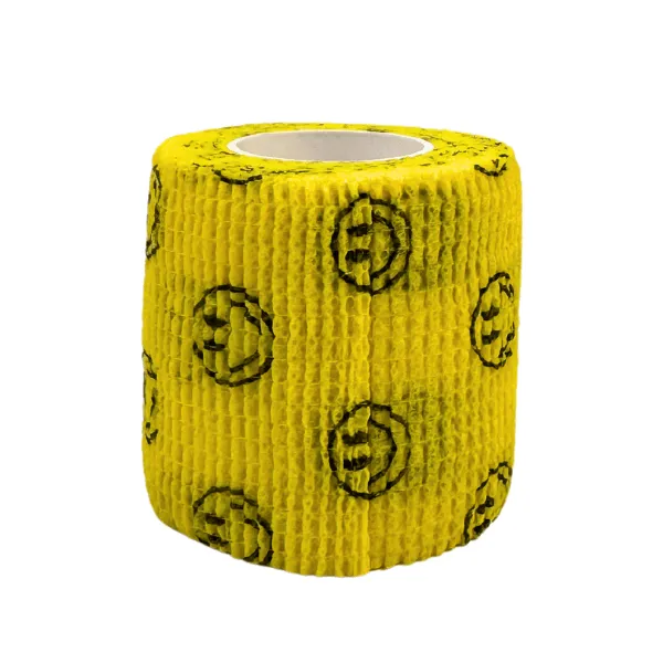 Magnum Cohesive Grip Wrap – Smiley Faces