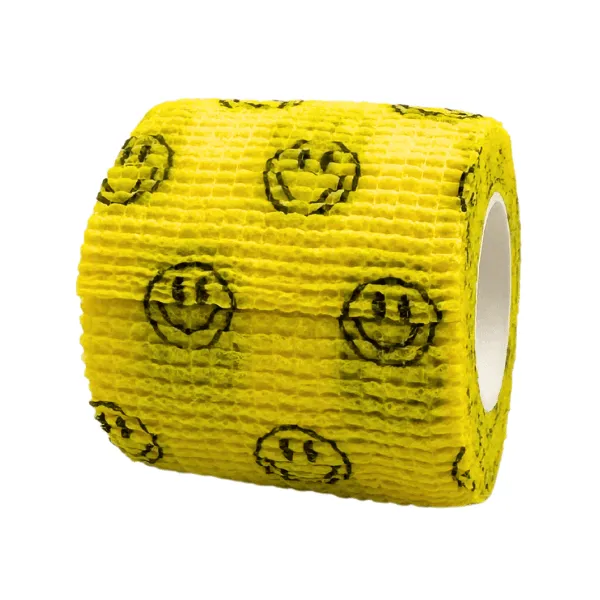 Magnum Cohesive Grip Wrap – Smiley Faces
