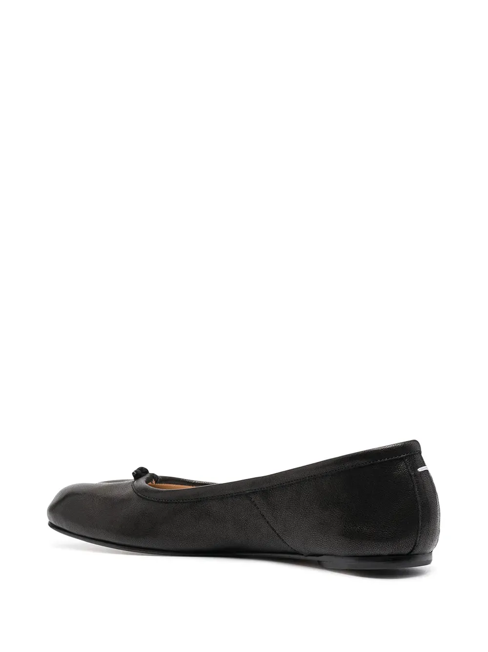 Maison Margiela Tabi Leather Ballet Shoes Black