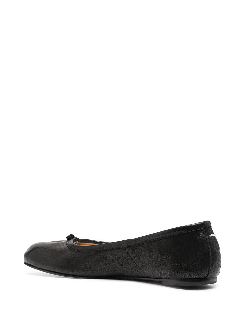 Maison Margiela Tabi Leather Ballet Shoes Black
