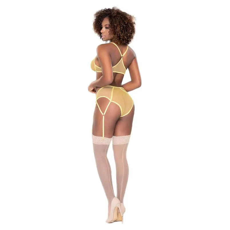 Mapale Vibrant Two Piece with Removable Garter Straps
