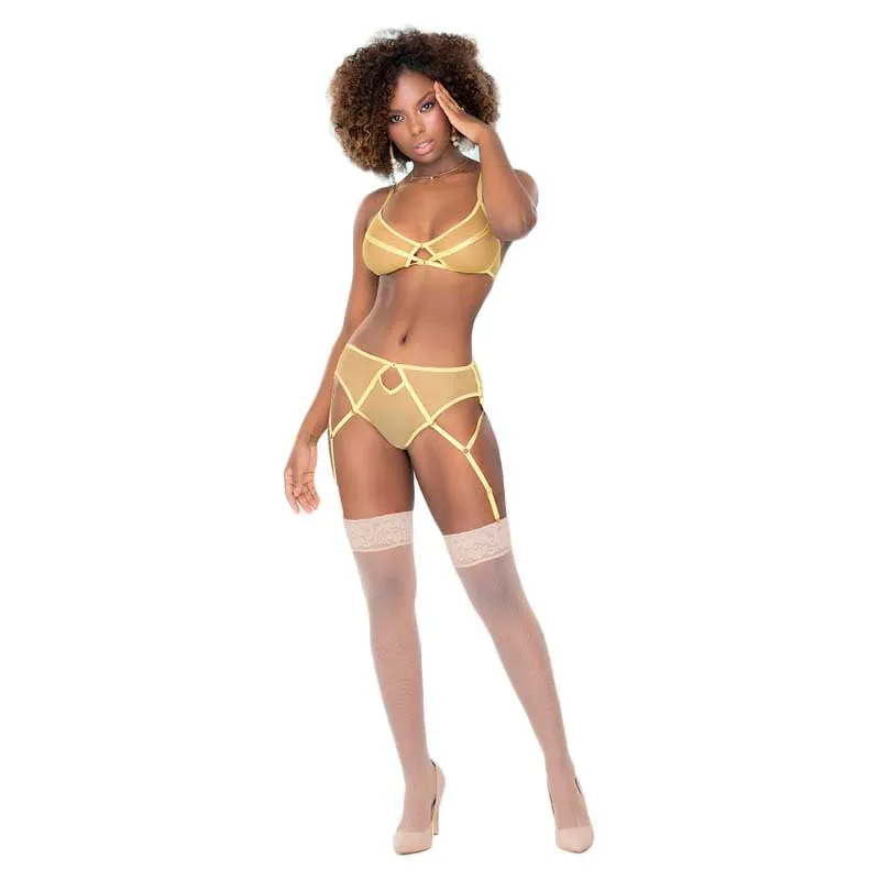 Mapale Vibrant Two Piece with Removable Garter Straps