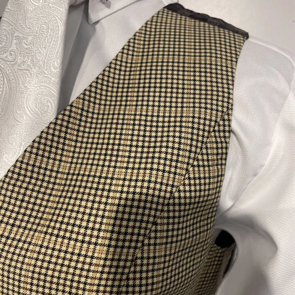 Marsha De Arriaga Houndstooth Vest