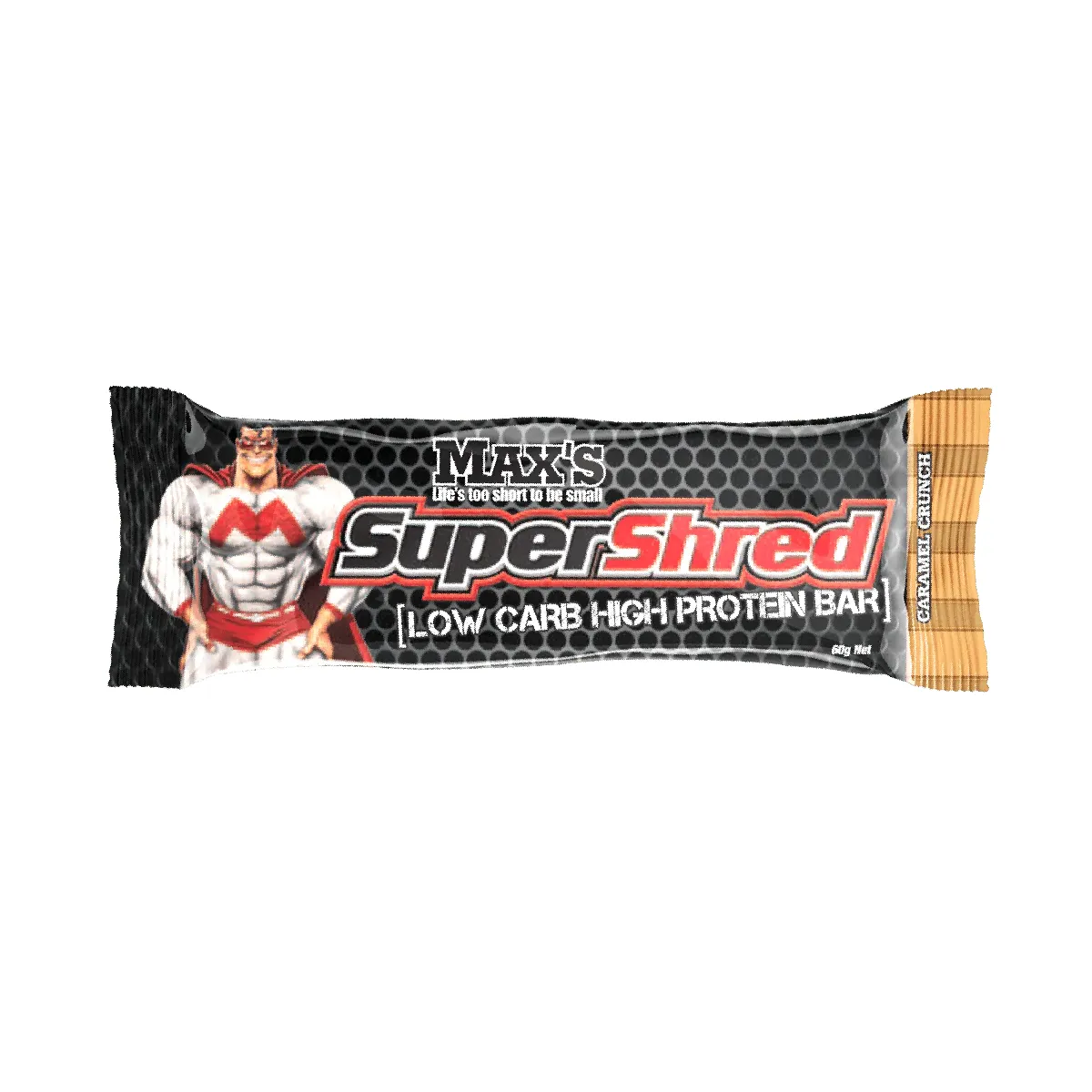 MAX'S SuperShred Protein Bars Caramel Crunch 60g (Box of 12)