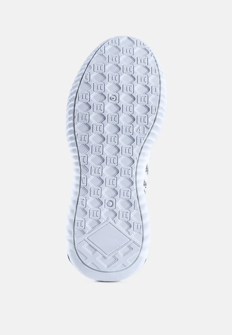 men's knitted trainer sneakers