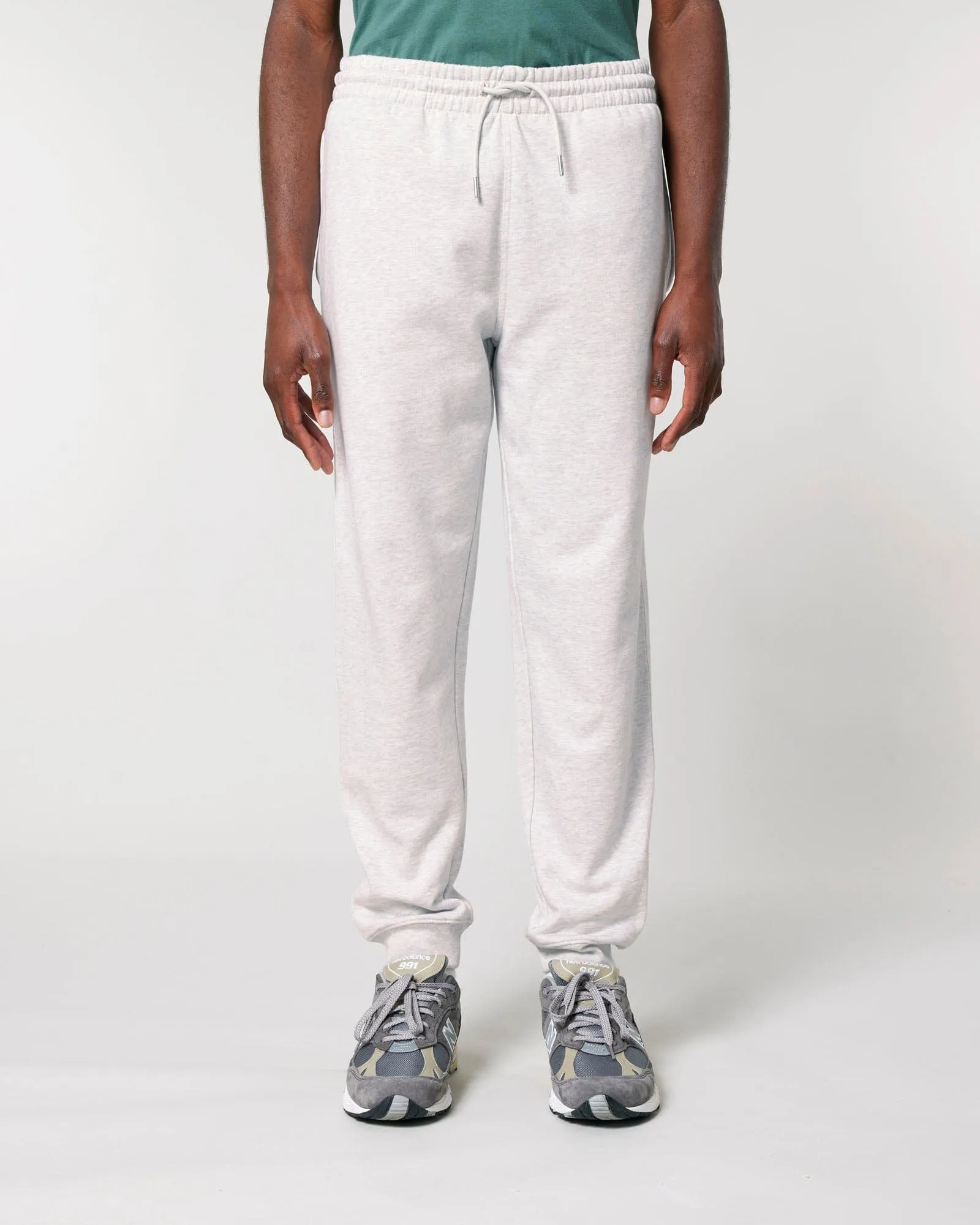 Men's Organic Cotton Relaxed Fit Joggers | Cloud Grey Marl