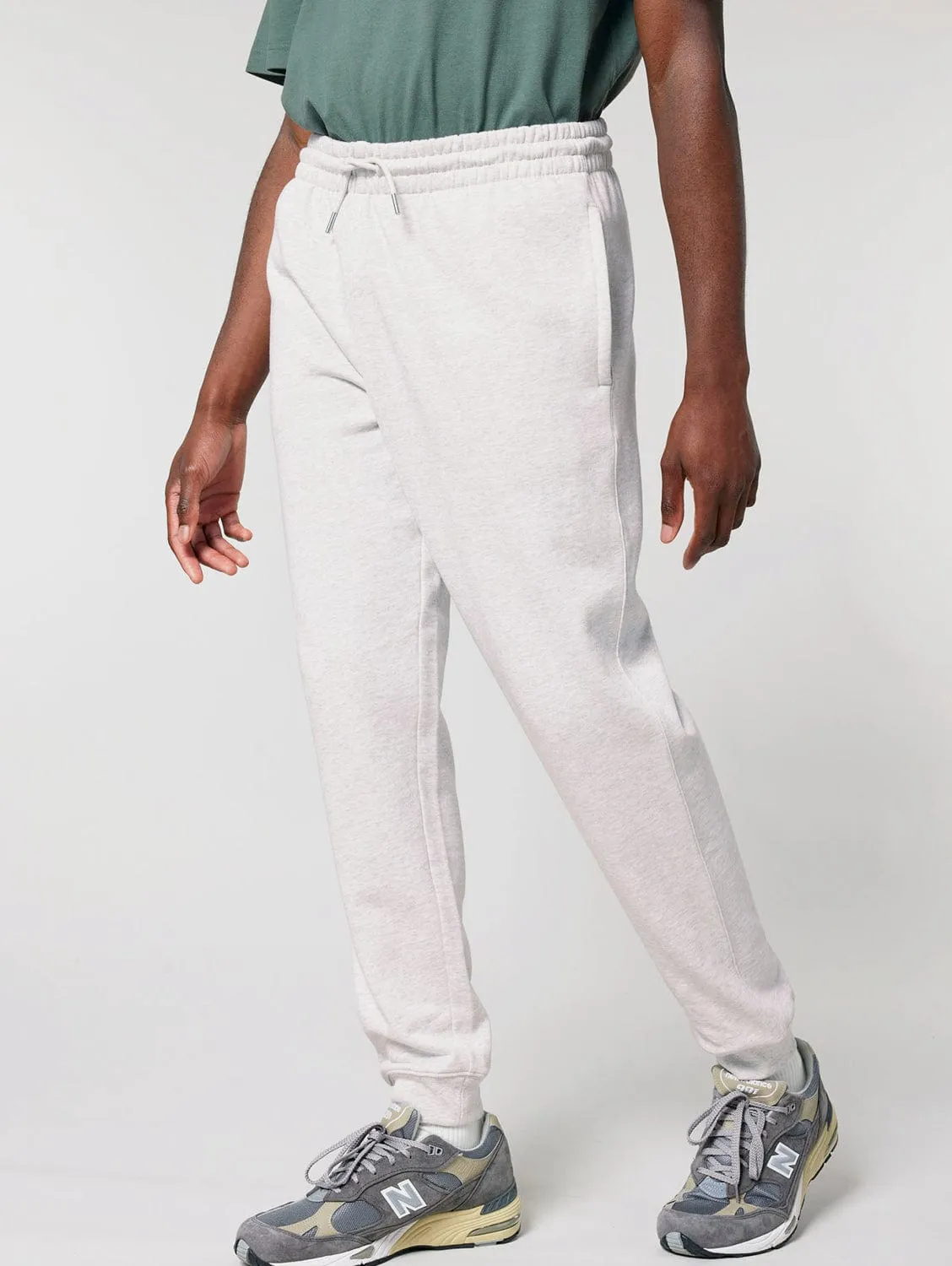 Men's Organic Cotton Relaxed Fit Joggers | Cloud Grey Marl