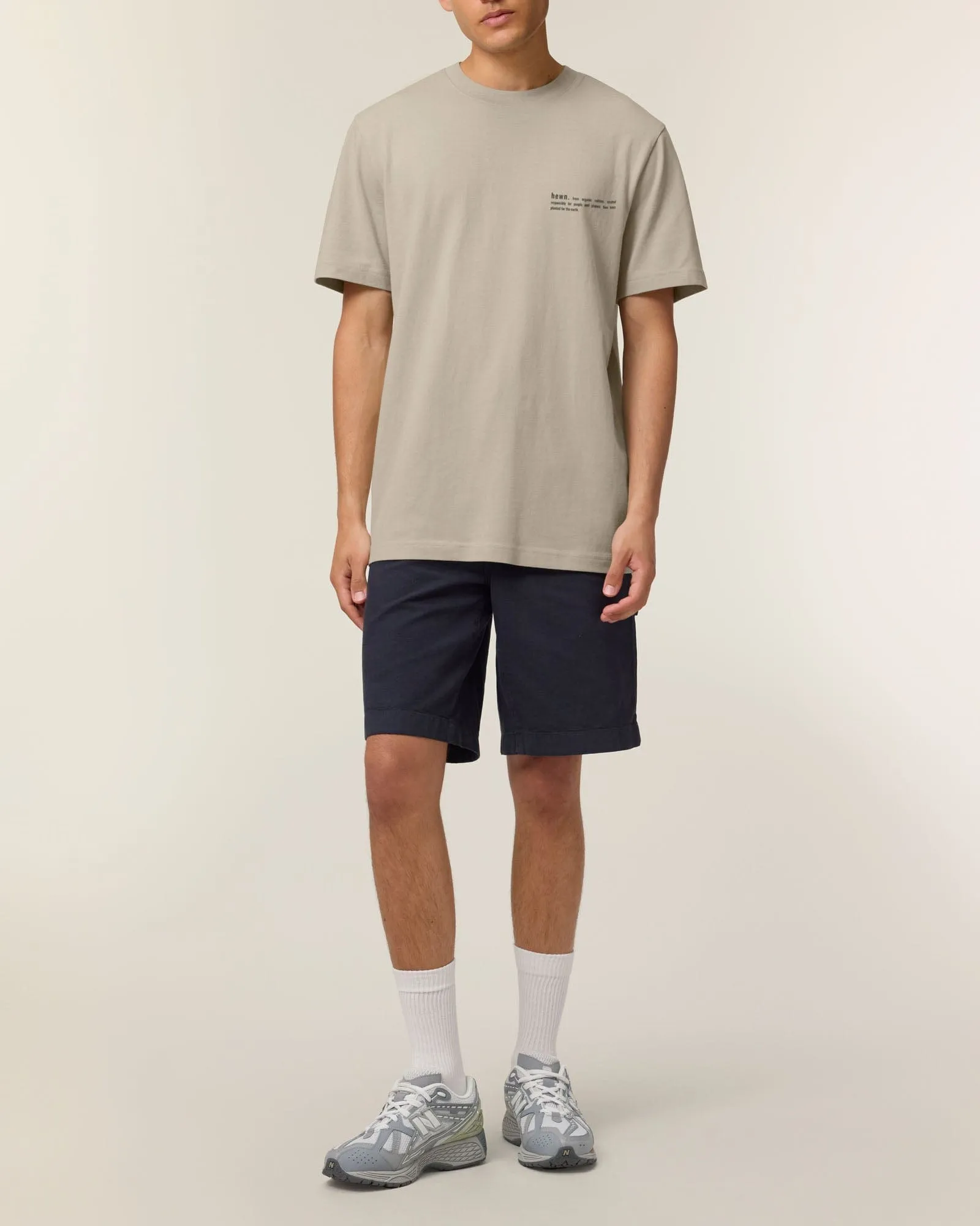 Men's Organic Cotton Relaxed Fit T-shirt | Limestone Grey