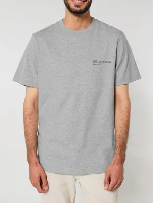 Men's Organic Cotton Relaxed Fit T-shirt | Rock Grey Marl