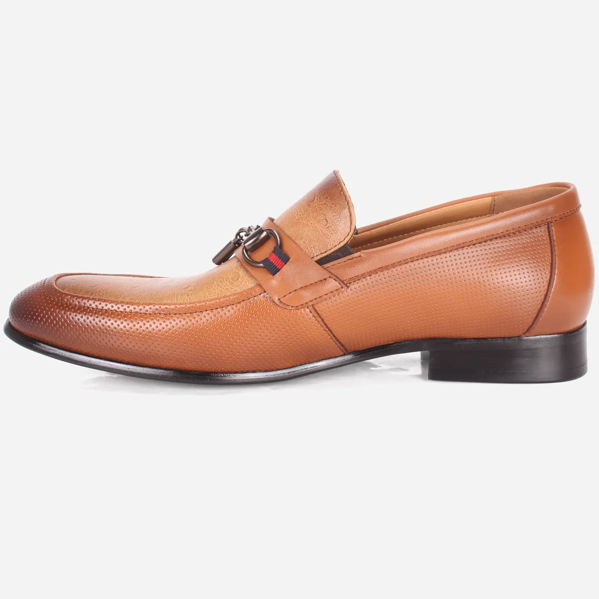 Mens "FYRRE" Leather Dress Formal Slide In Shoes