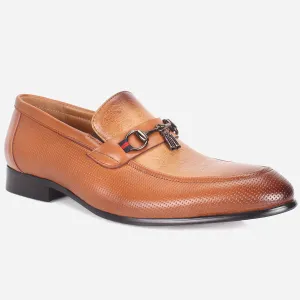 Mens "FYRRE" Leather Dress Formal Slide In Shoes