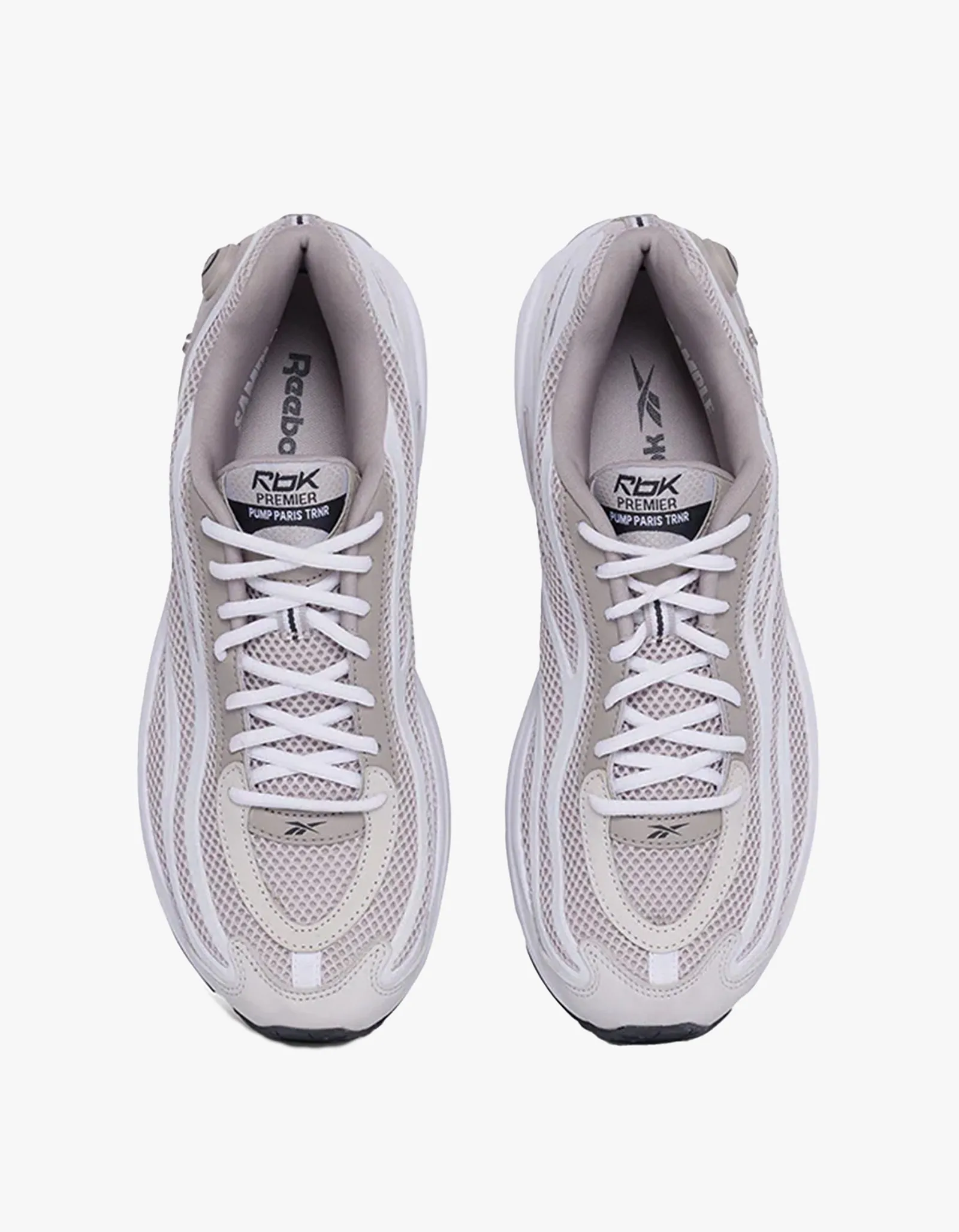 Mens RBK Premier Pump Paris Trainer - Moonstone/White/P