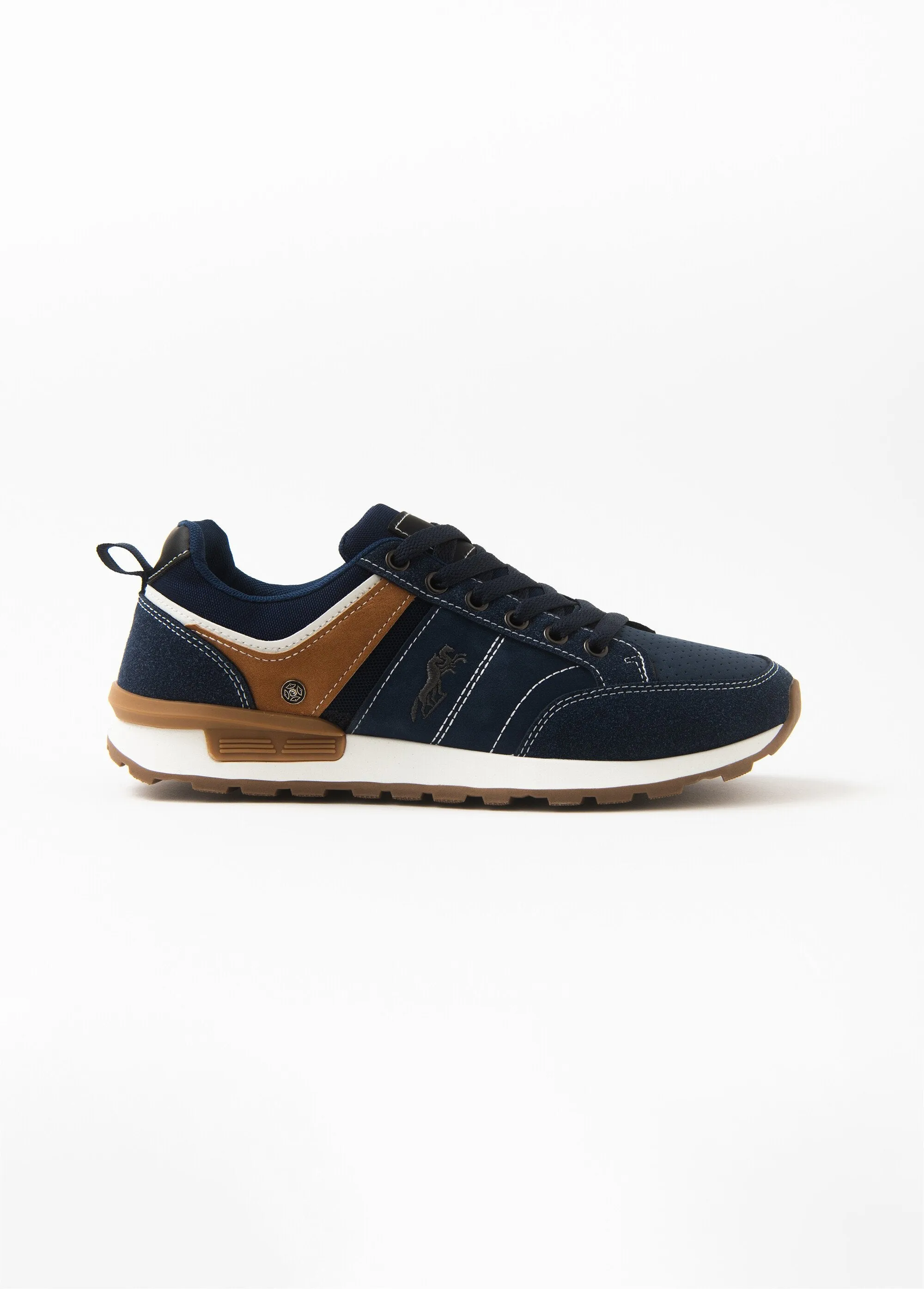 Men's sneakers in perforated material