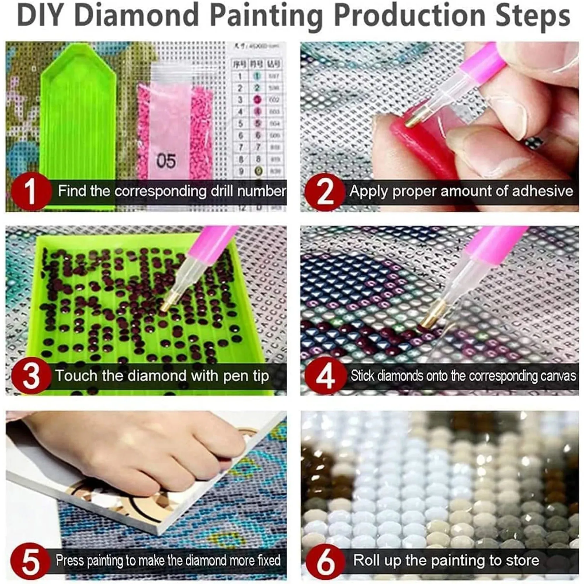 NEW DIY 5D Diamond Painting Kits for Kids, Harry Potter Diamond Painting Art Round Full Drill for Adult Rhinestone Embroidery Home Wall Art Decor 12x16 inches
