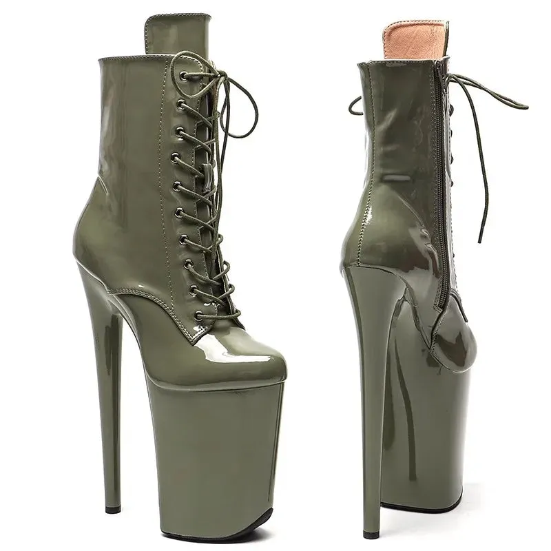 New Women PU upper Sexy boots 23CM/9inches High Heels