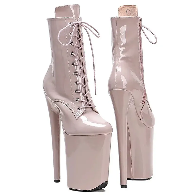 New Women PU upper Sexy boots 23CM/9inches High Heels