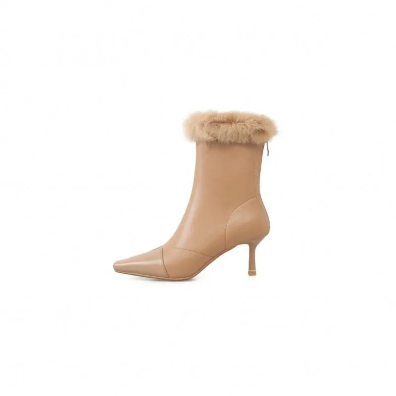 NEW WOMEN'S ELASTIC BOOTS STILETTO HIGH HEEL POINTED TOE FASHION WOMEN'S BOOTS TEMPERAMENT WOMEN'S SHOES