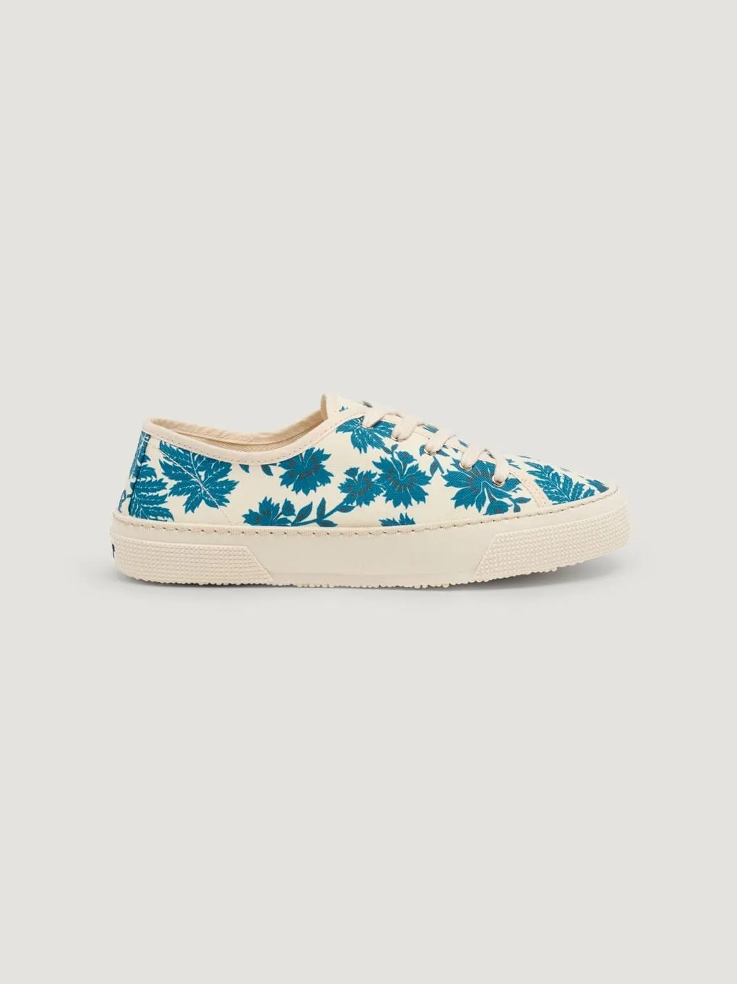 Nice Things Print Sneaker Ecru