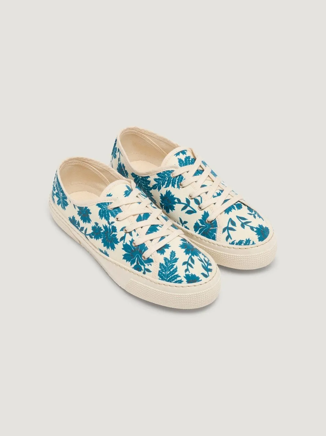 Nice Things Print Sneaker Ecru