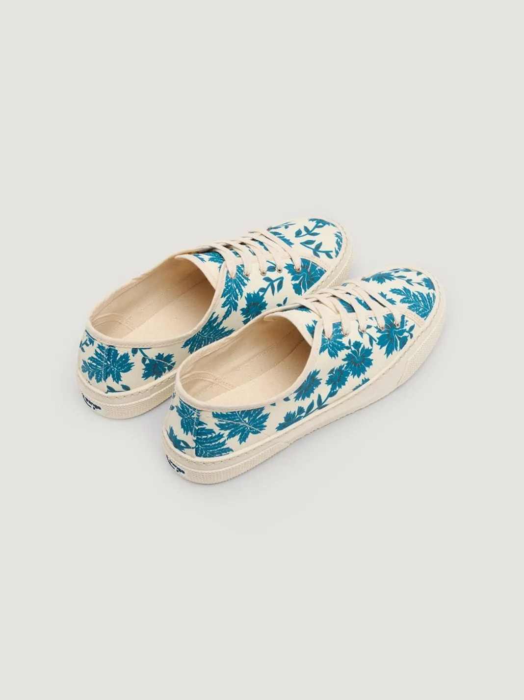 Nice Things Print Sneaker Ecru