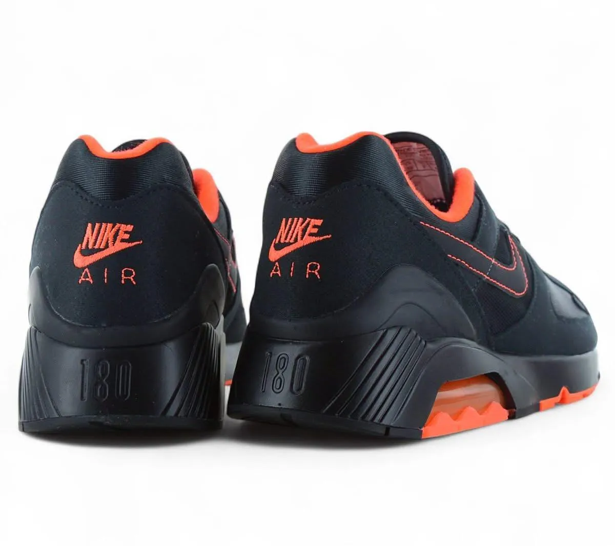 Nike Air Max 180 - Black Hyper Crimson - Herren Schuhe Sneakers Schwarz FJ9259-002