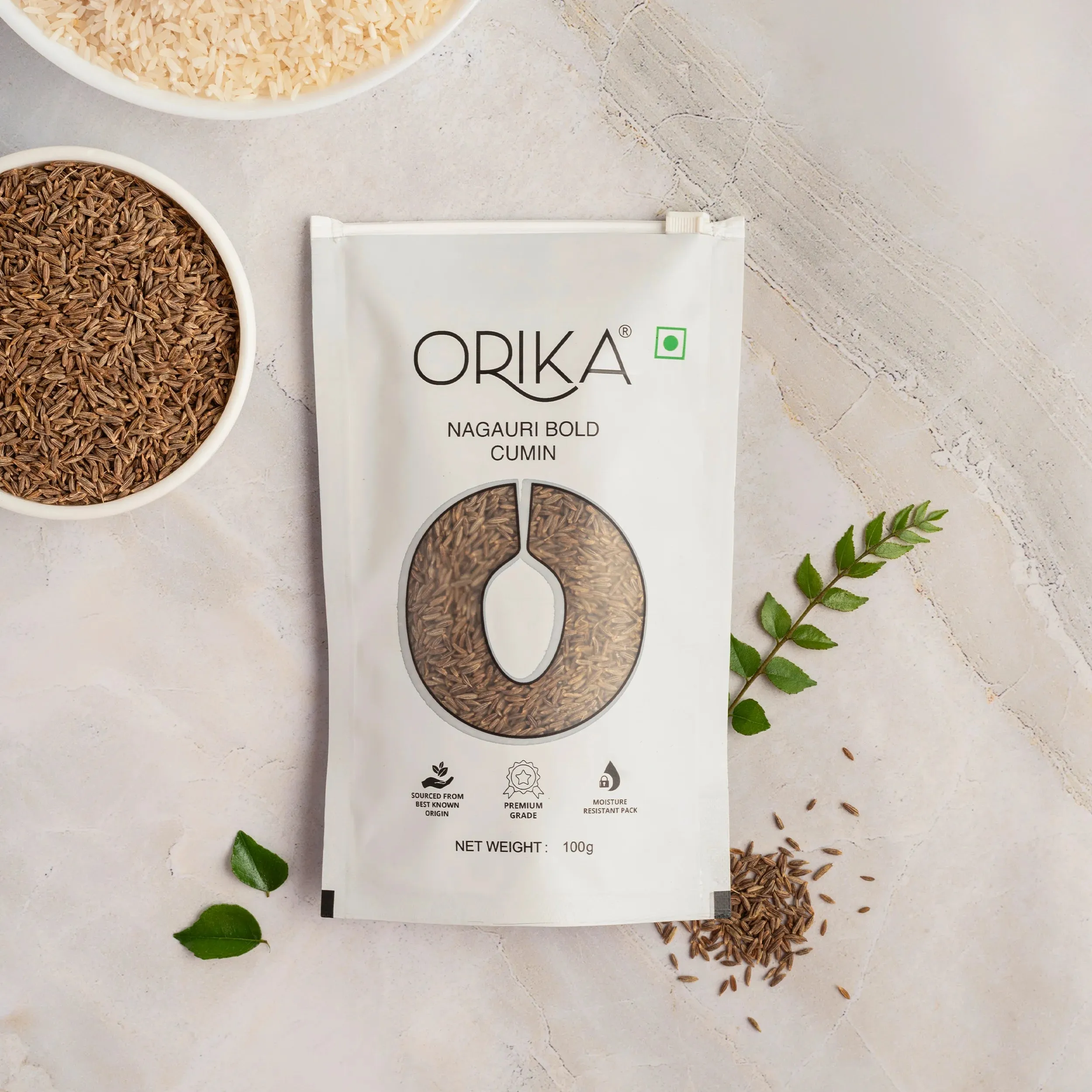 Orika's Nagauri Bold Cumin whole, 100g