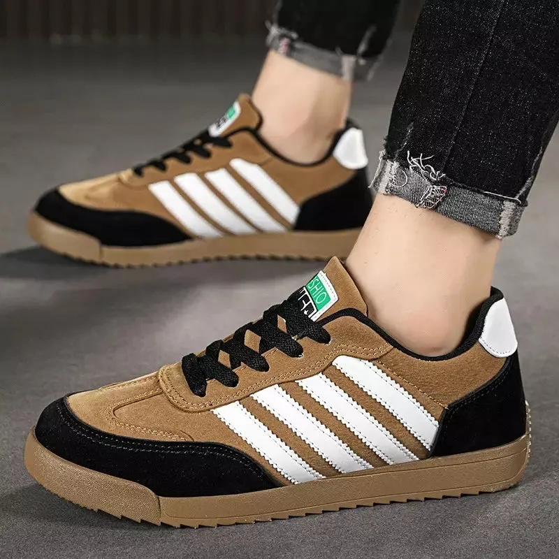 Orthopedic brown casual sneakers for men