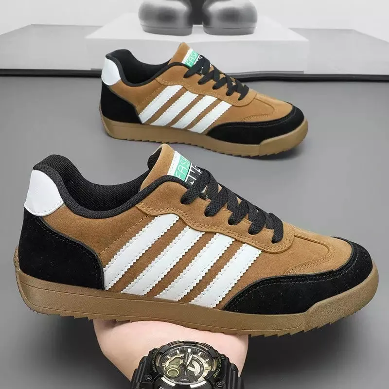Orthopedic brown casual sneakers for men