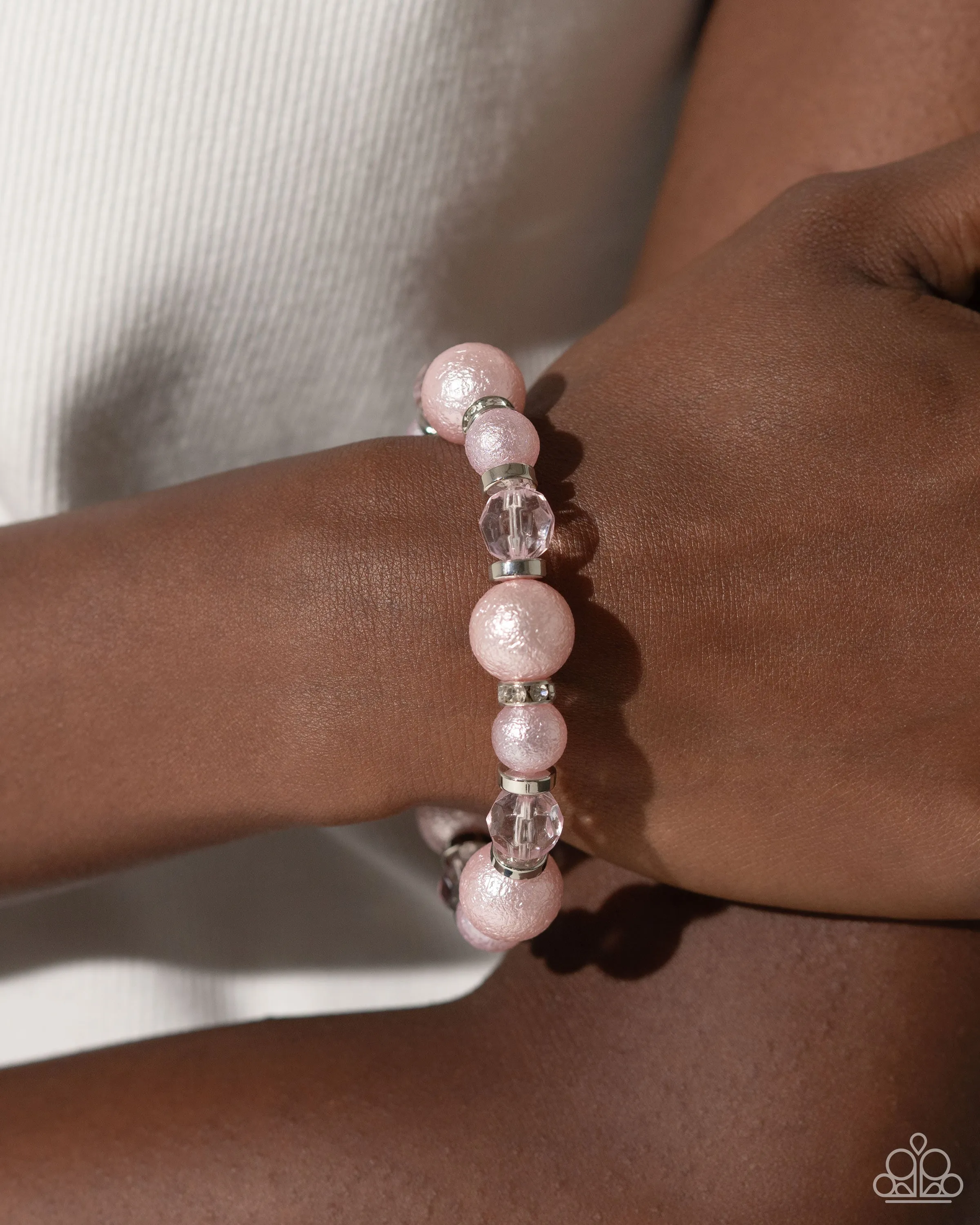 Paparazzi - Pearl Protagonist - Pink Bracelet