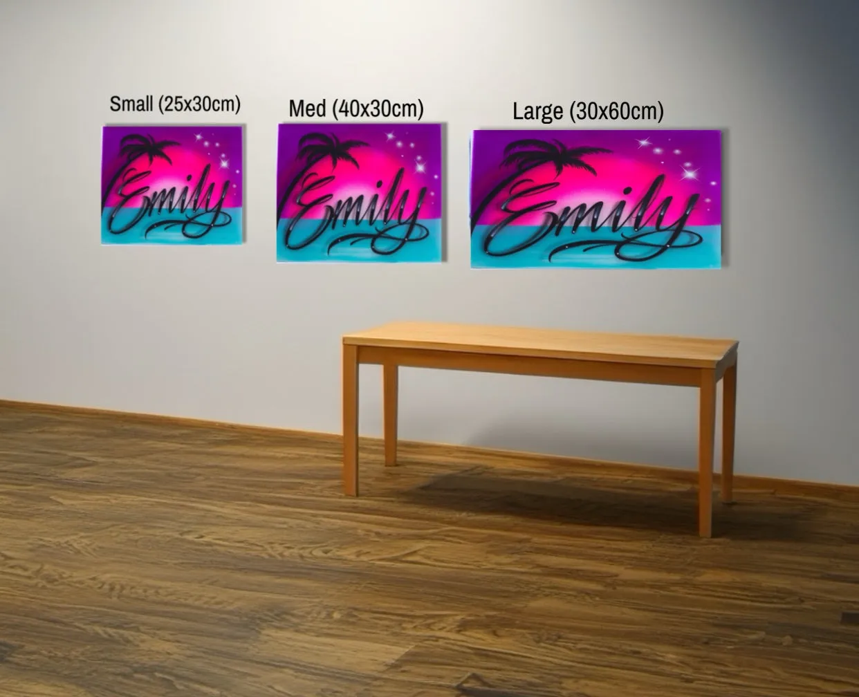 Paradise Script Style Canvas (2)